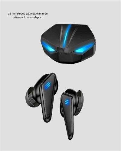 Bluetooth Kulaklık Tam Kablosuz Stereo LED Işıklı