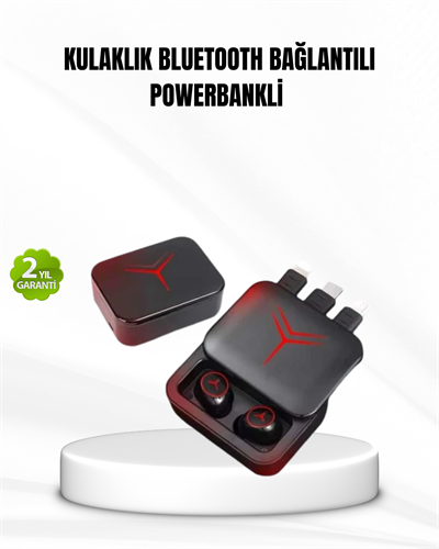 Bluetooth Powerbank Kulaklık – Kablosuz, Uzun Pil Ömrü, Dokunmatik ve Yüksek Ses Kalitesi