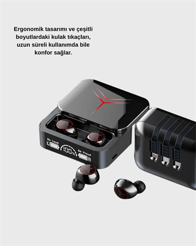 Bluetooth Powerbank Kulaklık – Kablosuz, Uzun Pil Ömrü, Dokunmatik ve Yüksek Ses Kalitesi