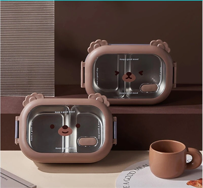 Bölmeli Paslanmaz Çelik Yemek Kutusu