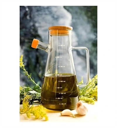 Borosilikat Cam 900 ml. Yağdanlık