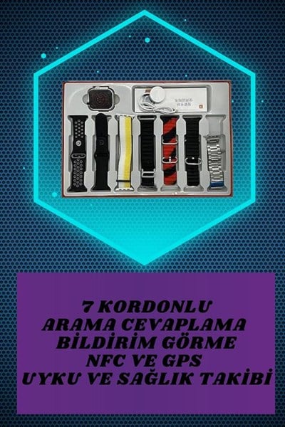 Boyun Bantlı Kulaklık ve 7 Kordonlu Yeni Nesil Akıllı Saat Kampanyası Yüksek Ses Kaliteli