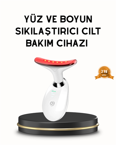 Boyun ve Gıdı Toparlayıcı EMS Cilt Sıkılaştırıcı 7000 Titreşim Isı Terapisi
