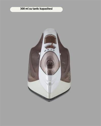 Buharlı Ütü 2200W Kireç Önleyici Self Clean Damlatmaz Kahverengi
