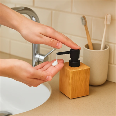 Büyük Ahşap Sıvı Sabunluk