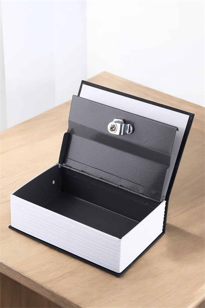 Büyük Boy Anahtarlı Kitap Görünümlü Gizli Kasa Çelik Kasa Altın Kasası