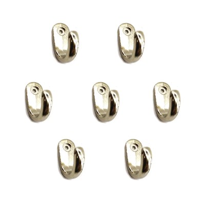 Büyük Tekli Fincan Askı, Dekor Askısı - Nikel, 12x23x30 mm