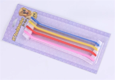 ÇIFT TARAFLI HAYVAN DIŞ FİRÇASI 4 LÜ SET