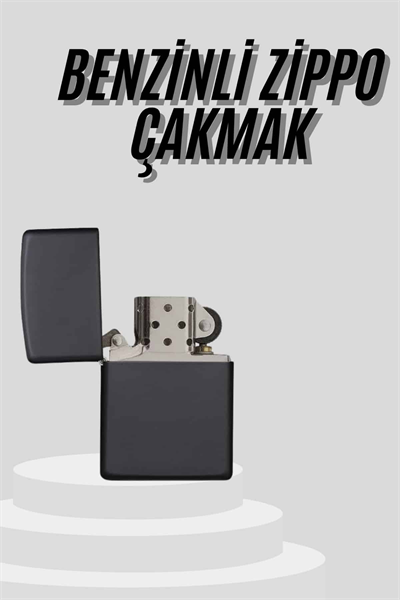 Çakmak Parlak Siyah Doldurulabilir Hedyelik Eşya