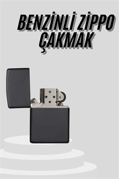 Çakmak Parlak Siyah Doldurulabilir Hedyelik Eşya