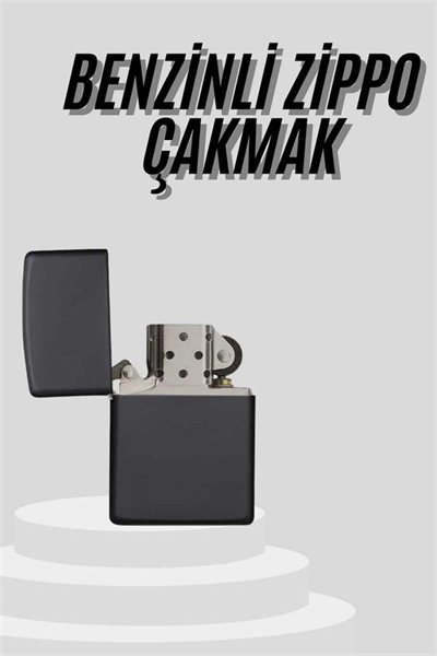 Çakmak Parlak Siyah Doldurulabilir Hedyelik Eşya