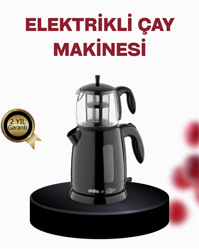 Cam Demlikli 20 Bardak Kapasiteli Elektrikli Çaycı