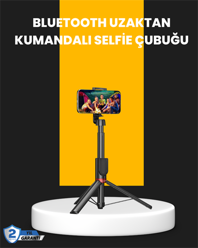 Canlı Yayın ve Fotoğraf İçin Tripodlu Telefon Tutucu