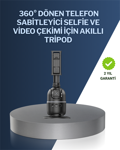 Canlı Yayın ve Video Çekimleri İçin Otomatik Yüz Takipli Masaüstü Gimbal