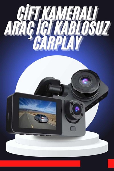 CarPlay Fotoğraf ve Video Kaydedici Araç İçi Kamera Ekranlı