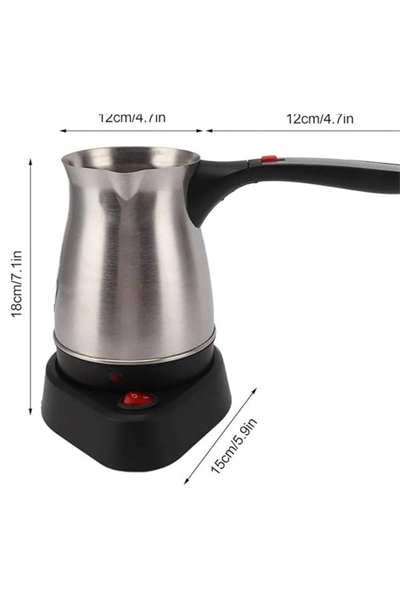 Çelik Kahve Makinesi Cezve 800 Watt Paslanmaz Çelik Türk Kahvesi Makinesi