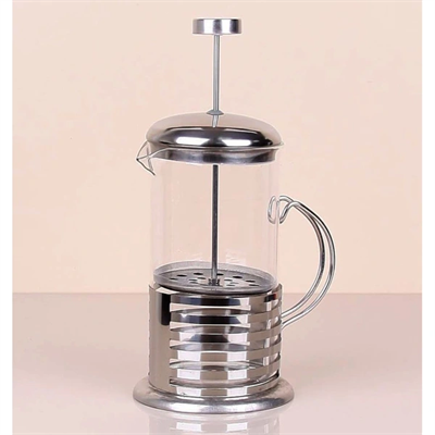 Çelik Kulplu Cam French Press - 350 ml