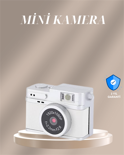 Cep Boy Vintage Dijital Kamera LED Destekli Full HD Video