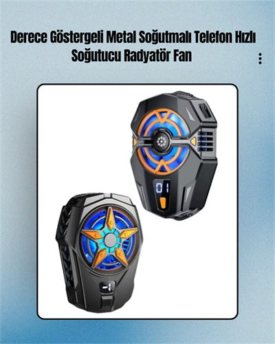 Cep Telefonu Radyatörü – Type-C, 2 Vitesli, Sessiz Soğutma Fanı