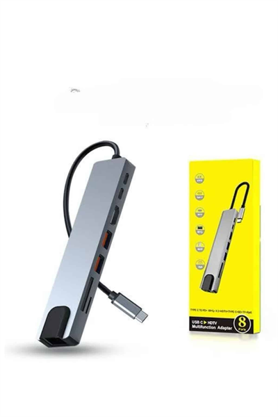 Çevirici Dönüştürücü Adaptör Macbook 3 In 1 Type-C To Hdmı USB 3.0