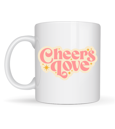 Cheers Love Kupa – Model 31 - Sevimli Tasarım, Sıcacık Kahve Keyfi - Özel Tasarım Porselen Kupa