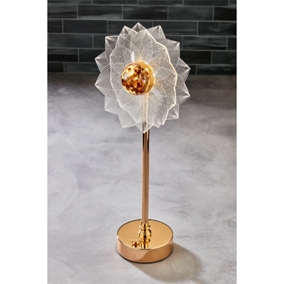 Çiçek Tasarımlı LED Masa Lambası
