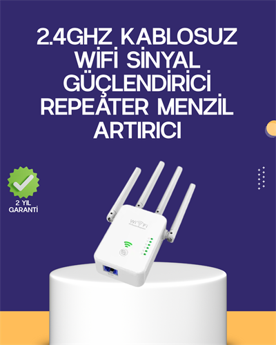 Çift Bantlı Otomatik Kurulum WiFi Repeater Menzil Genişletici