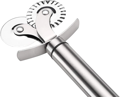 Çift Başlıklı Pizza Hamur Bıçağı