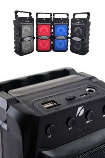 Çift Çıkışlı Güçlü Bataryalı Kablosuz Yüksek Ses Kaliteli Bluetooth Hoparlör