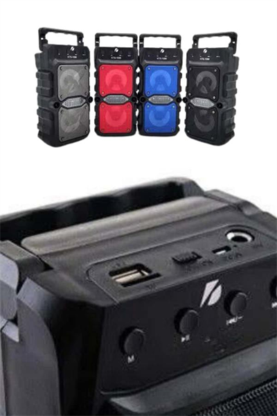 Çift Çıkışlı Güçlü Bataryalı Kablosuz Yüksek Ses Kaliteli Bluetooth Hoparlör