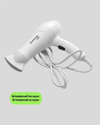 Çift Isı ve Hız Ayarlı Katlanabilir Saç Kurutma Makinesi