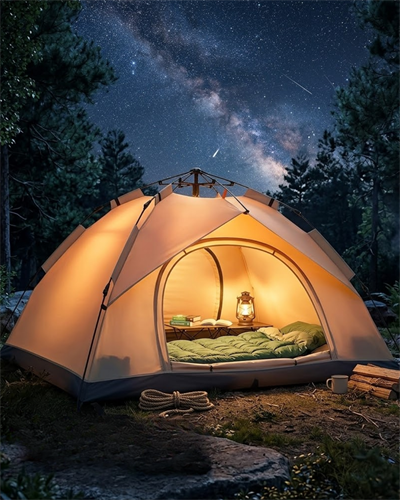 Çift Katmanlı Kamp Çadırı Otomatik Kurulum Suya Dayanıklı Outdoor Çadır