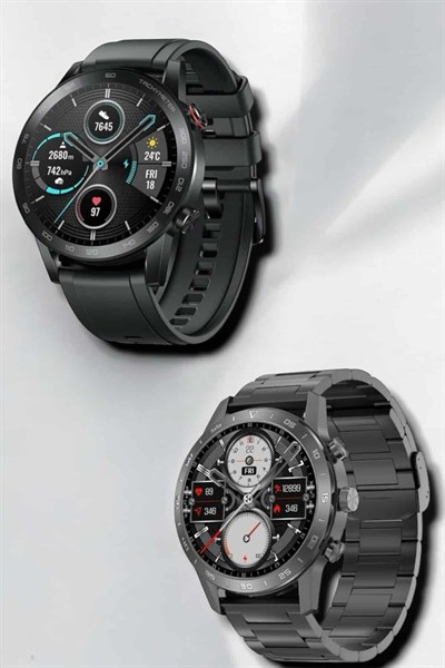 Çift Kordonlu Yüksek Çözünürlüklü Akıllı Saat Uyku İzleyici & Spor Modları