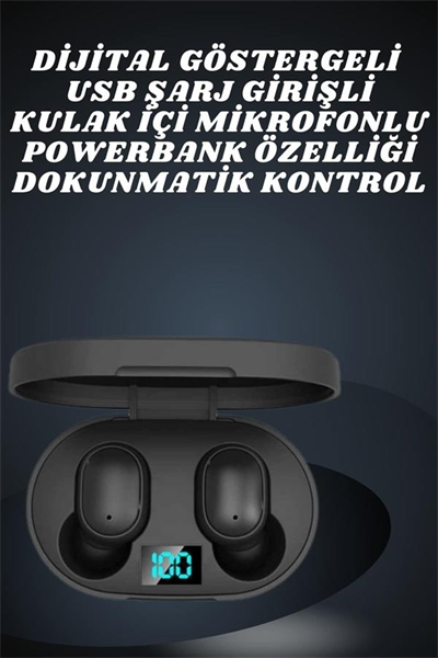 Çift Kulaklık Kampanyası Dokunmatik Kontrol Kulak İçi Yüksek Ses Kaliteli Mikrofonlu