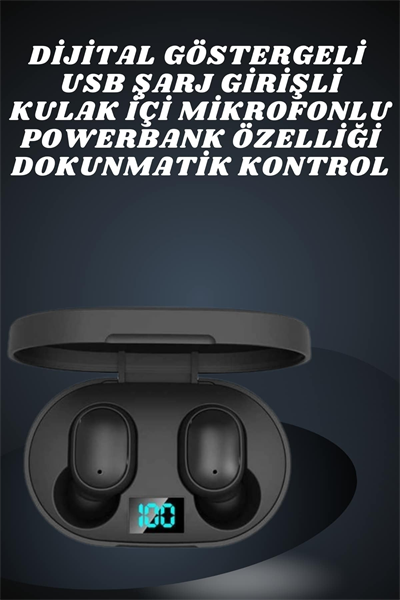 Çift Kulaklık Kampanyası Dokunmatik Kontrol Kulak İçi Yüksek Ses Kaliteli Mikrofonlu