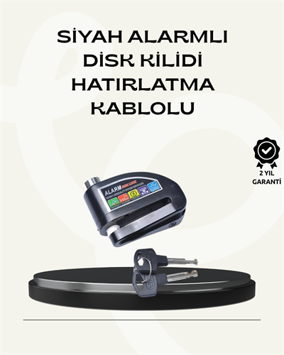 Çift Modlu 110dB Alarmlı Disk Kilidi Suya Dayanıklı