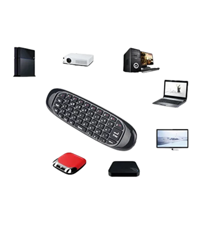 Çift Taraflı Hava Mouse Kablosuz Klavye ve Uzaktan Kumanda