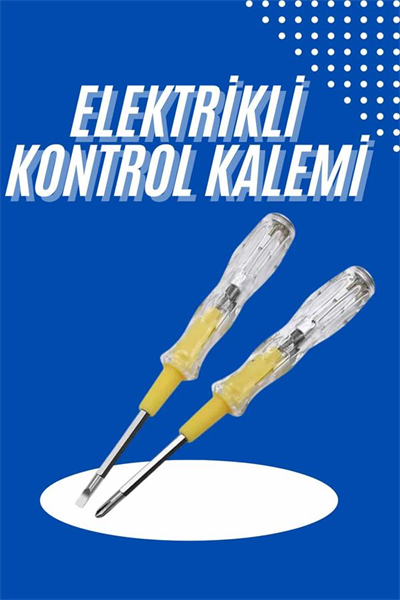 Çift Uçlu Kontrol Kalemi Elektrik Test Kalemi Şeffaf