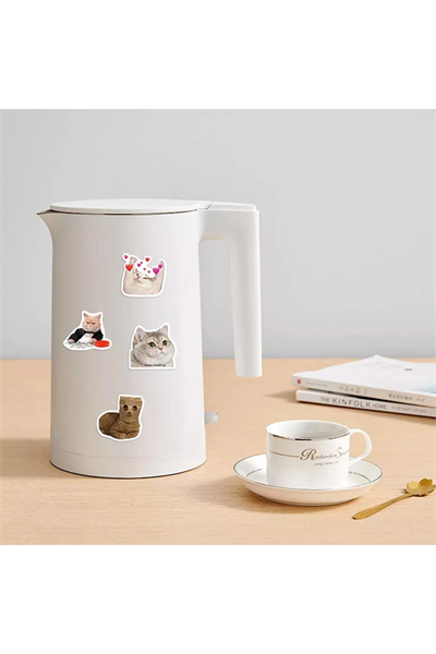 Çılgın Kediler Macbook Notebook Tablet Telefon Ajanda Laptop Defter Sticker Seti