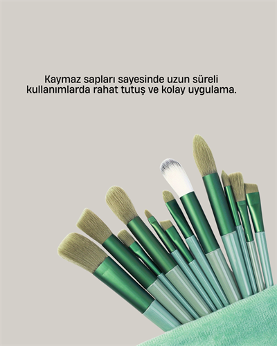 Cilt Dostu Profesyonel Makyaj Fırça Seti Pudra ve Fondöten İçin Uygun