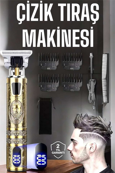 Çizik Tıraş Makinesi Şarjlı Paslanmaz Çelik Bıçaklı Uzun Ömürlü