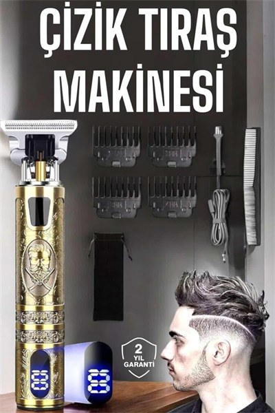Çizik Tıraş Makinesi Şarjlı Paslanmaz Çelik Bıçaklı Uzun Ömürlü