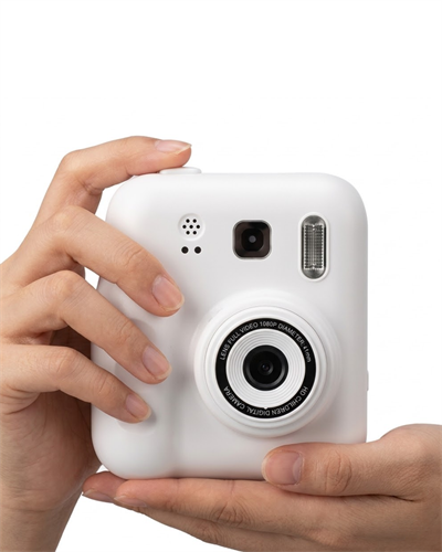 Çocuk Dijital Baskılı Kamera 5 Kalem 4 Rulo Kağıt Hediyeli Eğlenceli Fotoğraf Makinesi