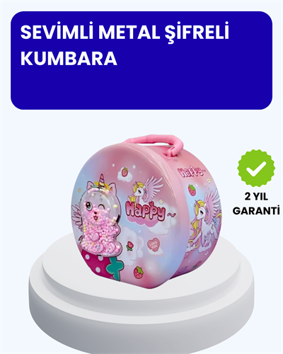 Çocuk Para Kasası Anahtarlı Güvenli Tasarruf Kutusu