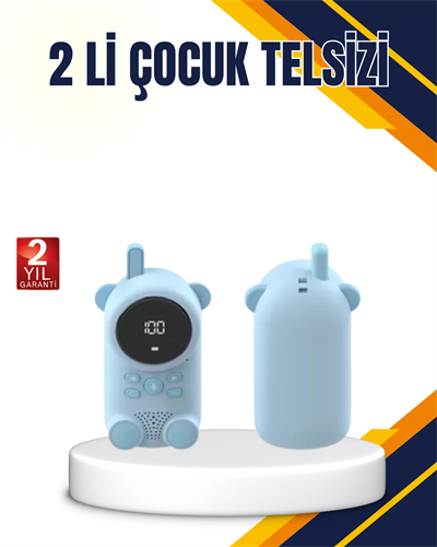Çocuk ve Bebek Telsizi – 22 Kanal, VOX Modu, USB Şarjlı, Renkli Ekran