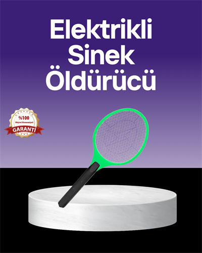 Çocuk ve Evcil Hayvan Dostu Elektrikli Sinek Raketi | Güvenli Kullanım