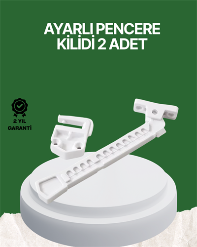 Çocuk ve Evcil Hayvanlar İçin Pencere Emniyet Kilidi 2 Adet