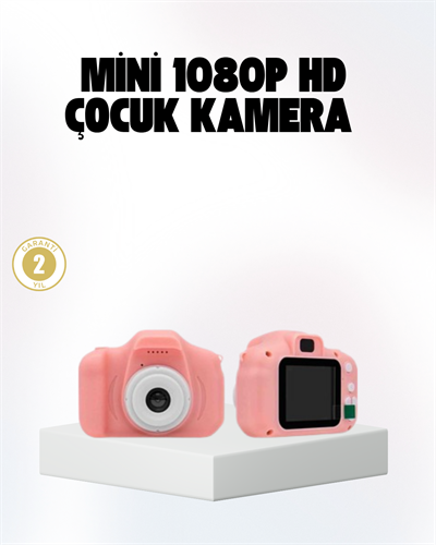 Çocuklar İçin Mini Fotoğraf Makinesi 8MP 1080P Video ve Darbeye Dayanıklı
