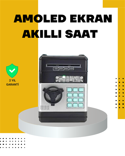 Çocuklar İçin Şifreli ATM Kasa Para Yutan Kumbara