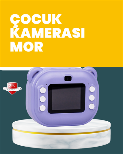 Çocuklar İçin Şipşak Baskı Kamera – 18 Efektli, Oyun ve Müzik Özellikli